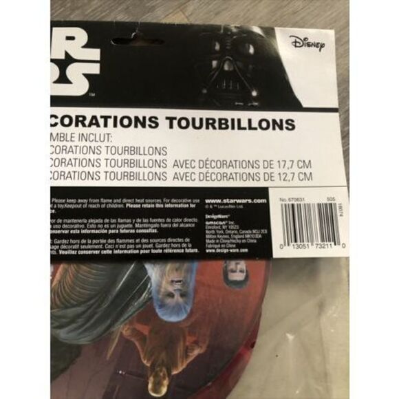 Disney Star Wars The Last Jedi Swirl Decorations 12 Pieces. - Picture 7 of 8